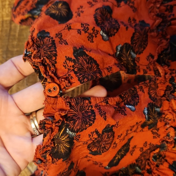 Ulla Johnson Erin Top Red Poppy Floral Size 0 - Picture 9 of 11